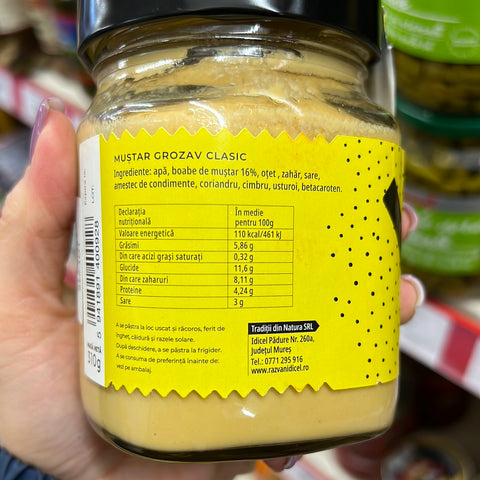 Grozav Classic Mustard - Razvan Idicel - 310 g