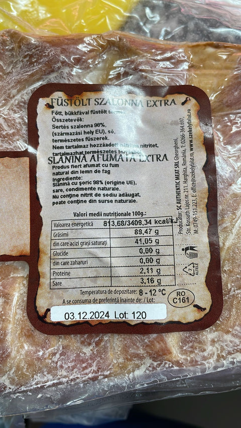 Extra smoked bacon - Szekely Falat - 500g