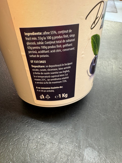 Dulceata de afine - Duro - 1kg