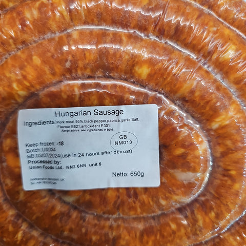 Hungarian sausage - Union Food - 650g