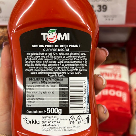 Ketchup with pepper - Tomi - 500g
