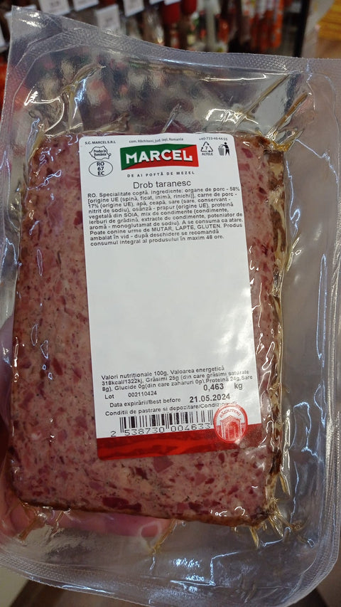 Drob țărănesc de porc - Marcel - 460g