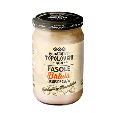 Fasole batuta cu sos de ceapa - Bunatati de Topoloveni - 300g