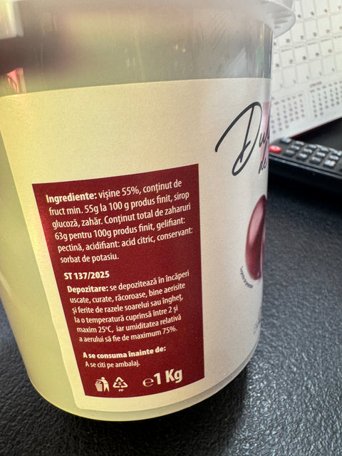 Dulceata de visine - Duro - 1kg