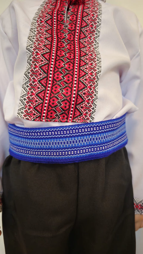Children's belt - blue color