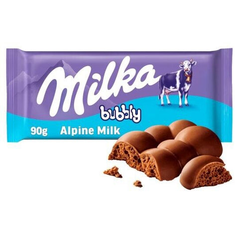 Aerated chocolate with alpine milk - Milka - 100g