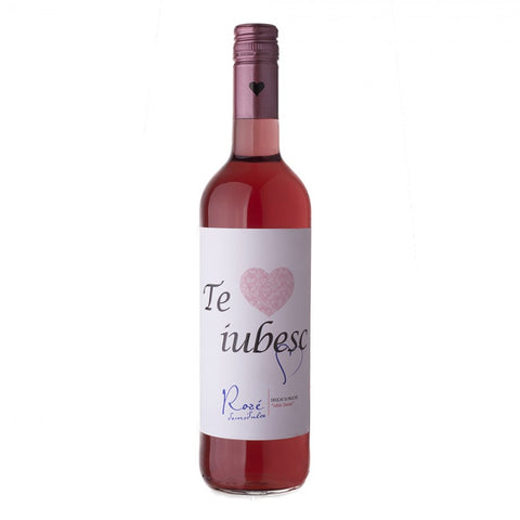 Vin roze demidulce Te Iubesc - Recaș - 0.75l