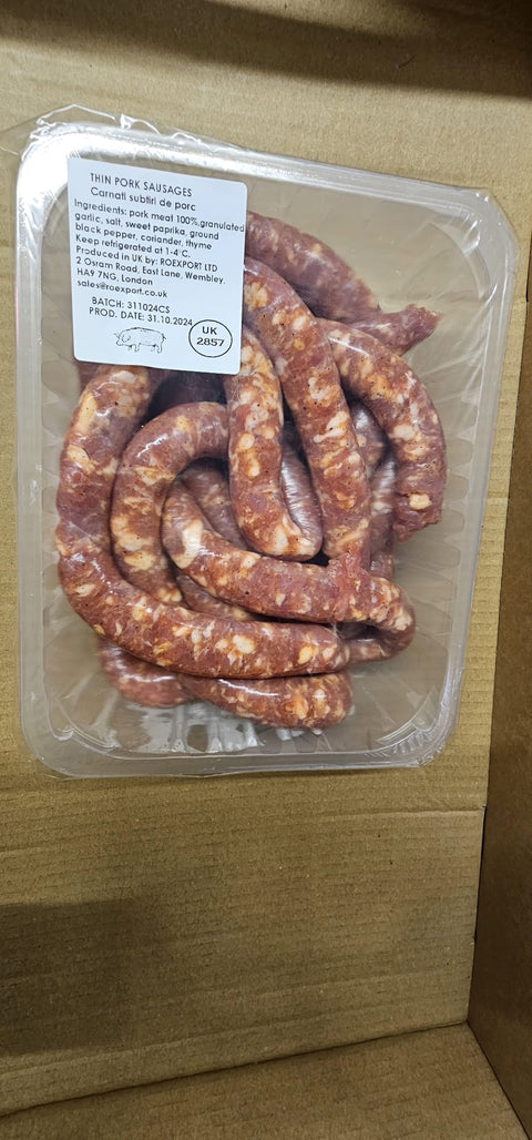 Thin pork sausages - Meats Bazar