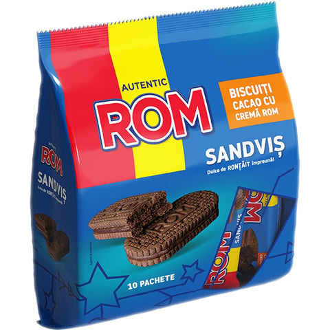 Biscuiti cu cacao si crema de rom - Rom Autentic - 360g