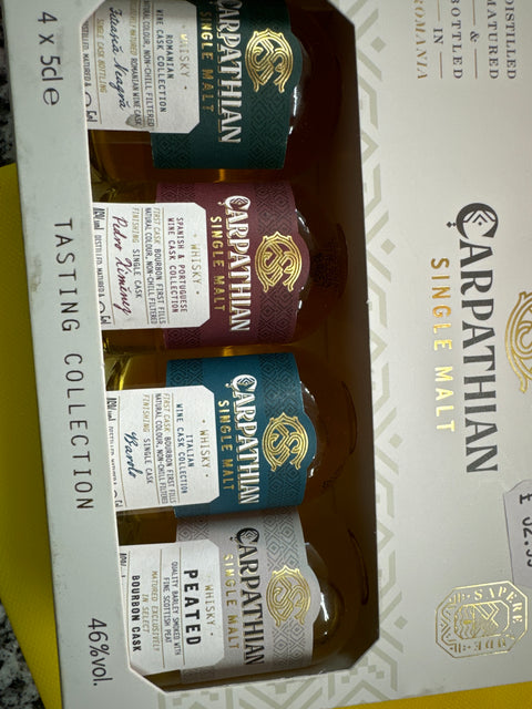 CARPATHIAN WHISKY 46% TASTING MINIATURES PACK 4X0.05L