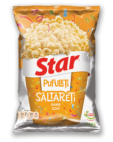 Pufflets sautéed with salt - Star - 80g