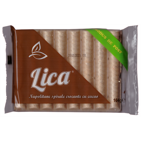 Napolitane spirale de post - Lica - 100g