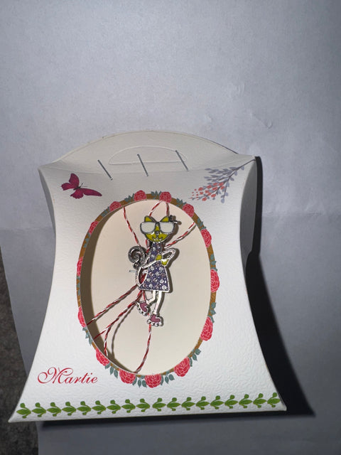 Martisor în cutie - 2 bucati (model asortat)