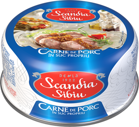 Carne de porc in suc propiu - Scandia - 300g