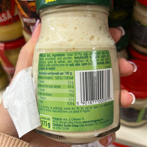 Grated horseradish - Smak - 175g