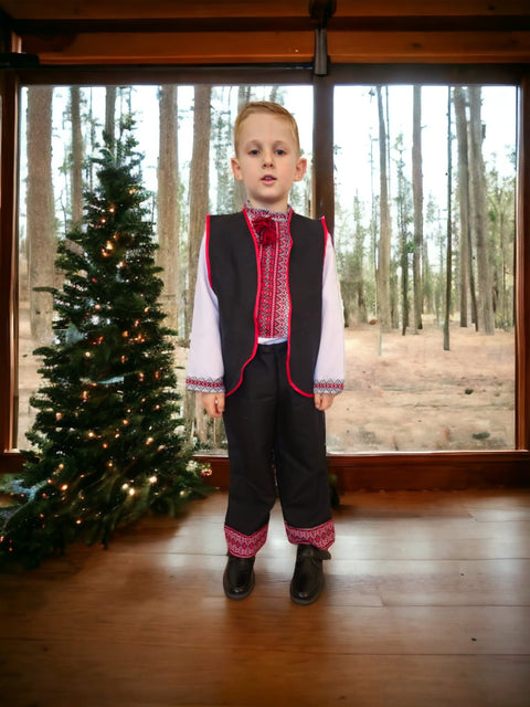 Costum Traditional Baieti cu Vesta