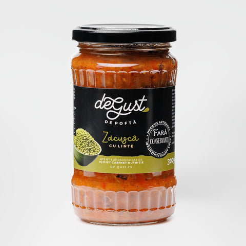 Zacusca proteica cu linte - DeGust - 300g