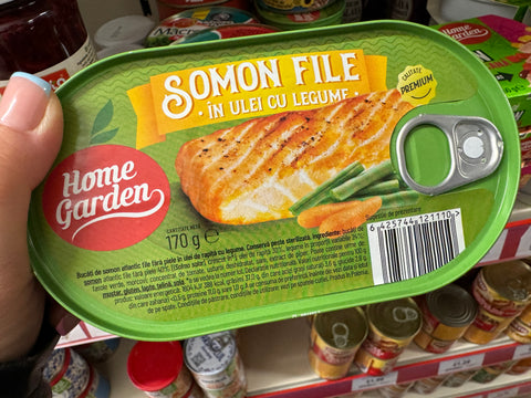 Somon file în ulei cu legume - Home Garden - 170g