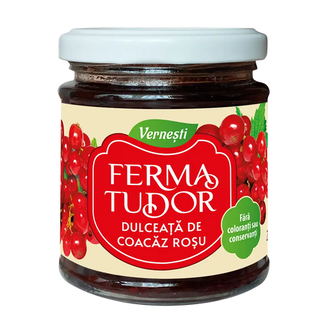 Dulceață de coacăz roșu - Ferma Tudor - 215g
