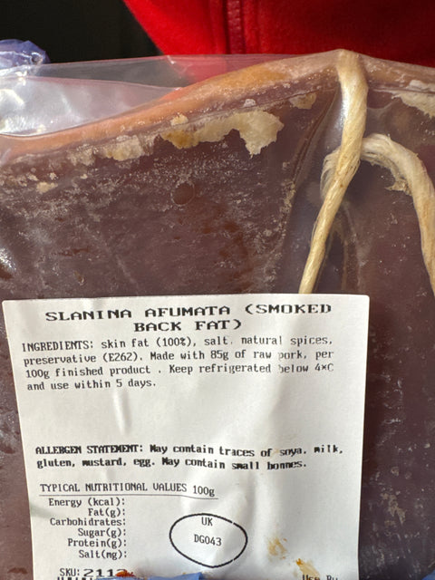 Slanina afumata - Haiducii - 500g