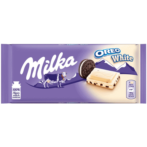White chocolate with Oreo biscuits - Milka - 100g