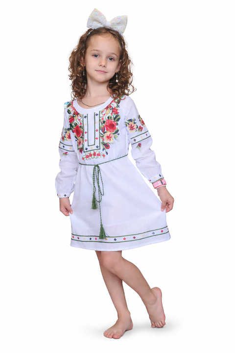 Rochita pentru fete Bianca - Rochita cu motive traditionale