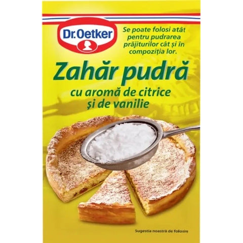 Zahar pudra cu aroma de citrice si vanilie - Dr. Oetker - 50g