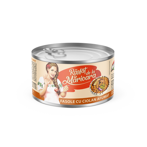 Beans with smoked beans Treated by Marioara - Mandy - 400g
