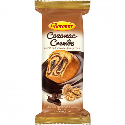 Creamy shortbread with chocolate, rum and nuts - Boromir - 550g