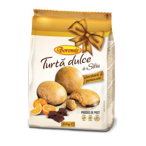 Turta dulce de Sibiu - Ciocolata si portocale - Boromir - 200g - (Produs de post!)