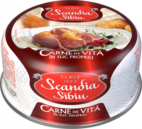 Carne de vita in own juice - Scandia - 300g