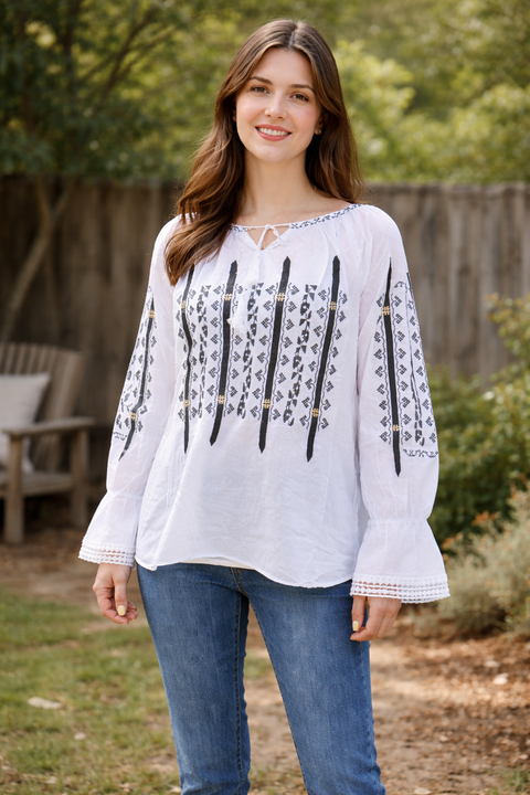 Ie dama Gratiela broderie neagra