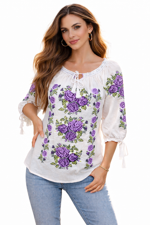 Ie traditionala flori mov