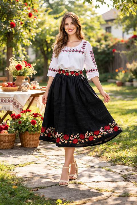 Fusta dama Hristina -  culoare negru