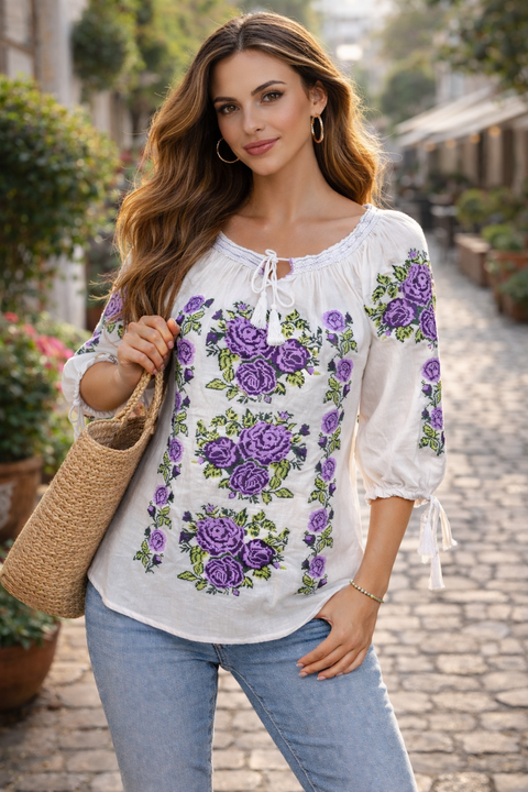 Ie traditionala flori mov