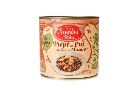 Piept de pui cu mazare - Scandia - 400g