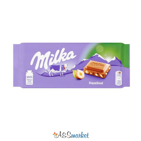Chocolate with hazelnuts - Milka - 100g