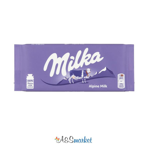 Milk chocolate - Milka - 100g