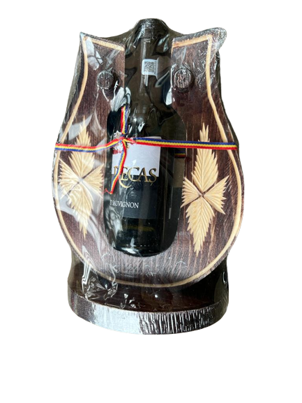 Horseshoe wine bottle holder