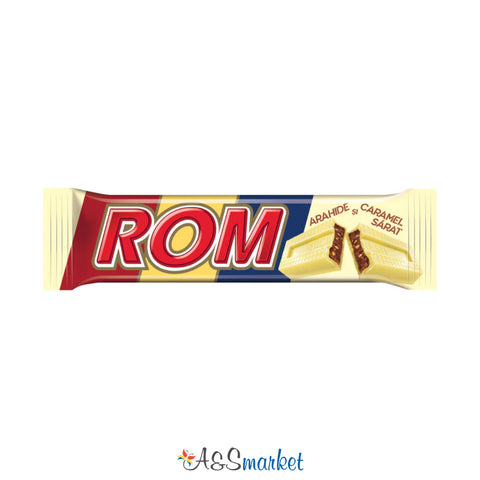 Chocolate with peanuts and salted caramel - Authentic ROM - 44g