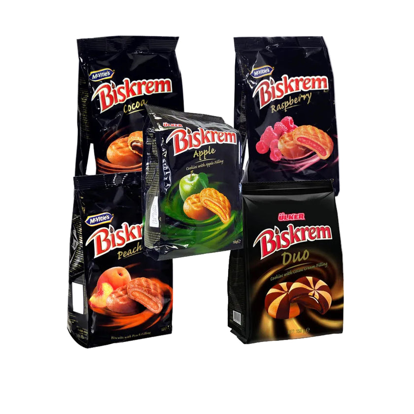 Biskrem Rasberry Biskrem cream biscuits - McVitie's - 160g - A&S Market