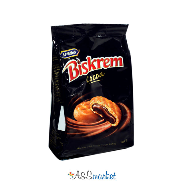 Biskrem Rasberry Biskrem cream biscuits - McVitie's - 160g - A&S Market