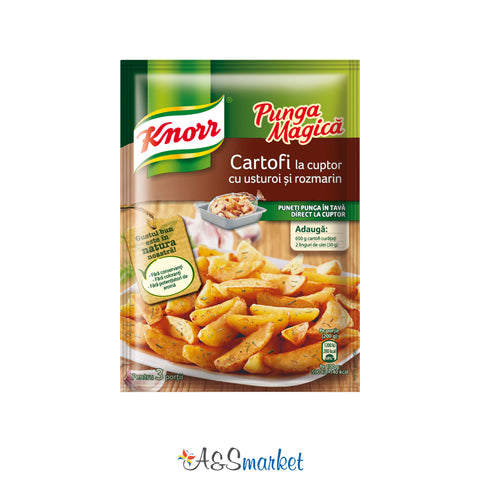 Punga magică condimente pentru cartofi la cuptor cu usturoi și rozmarin - Knorr - 29g