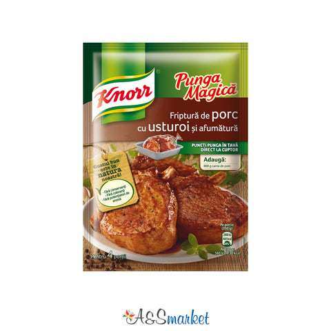 Punga magică condimente pentru friptură de porc cu usturoi și afumătură - Knorr - 29g