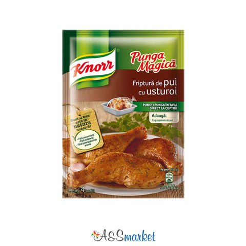 Punga magică condimente pentru friptură de pui cu usturoi - Knorr - 29g