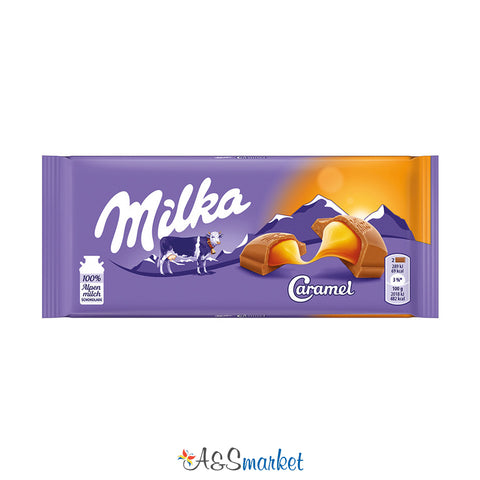 Chocolate with caramel cream - Milka - 100g