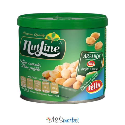 Roasted and salted Felix peanuts - Nutline - 135g