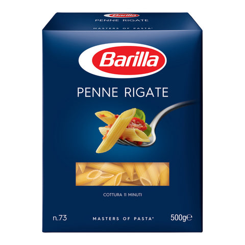 Short penne rigate pasta - Barilla - 500g