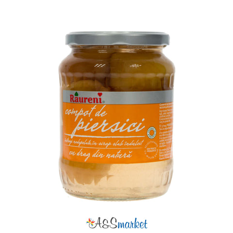 Compot de piersici - Râureni - 720g - A&S Market