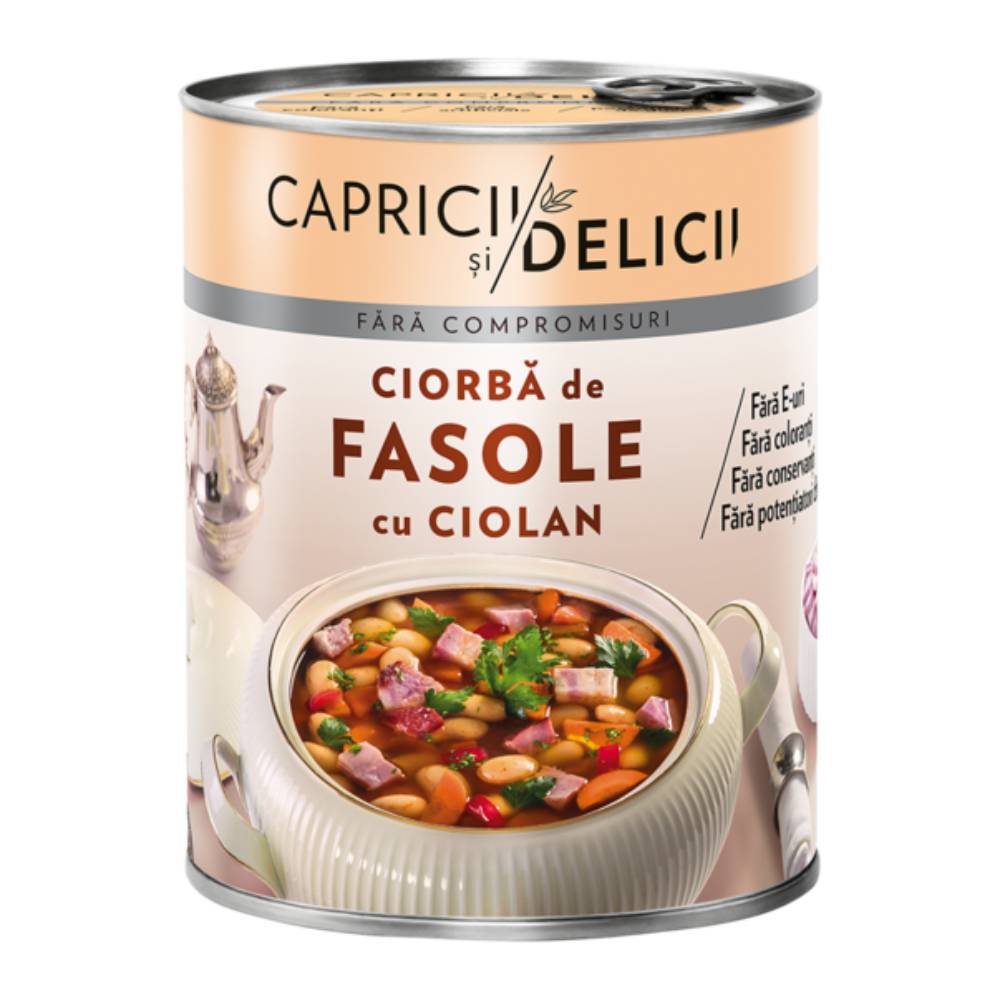 Ciorba De Fasole Cu Ciolan - Capricii Si Delicii - 400g - A&S Market